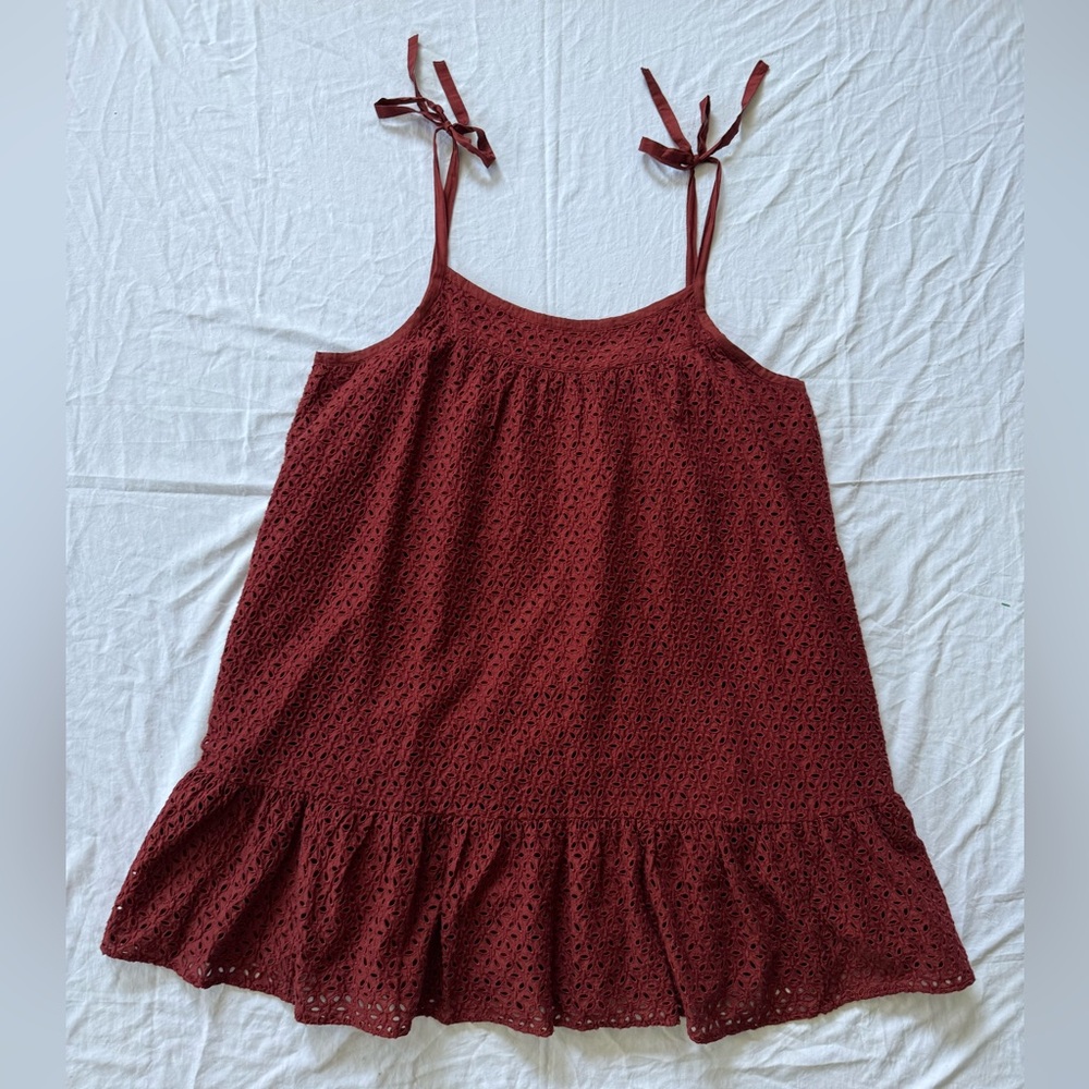 GAP XL NWT Eyelet Mini embroidered Dress strappy